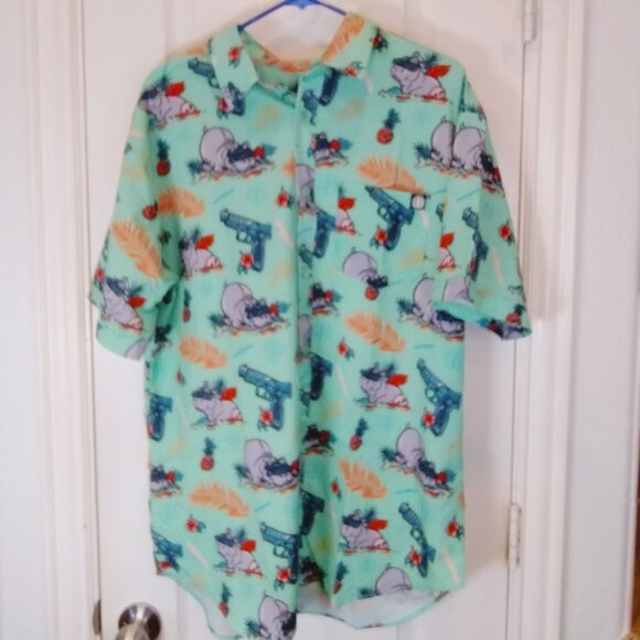 Nine Line Other - Nine Line x Sheepdog Response Hippo Hawaiian Shirt Size XL